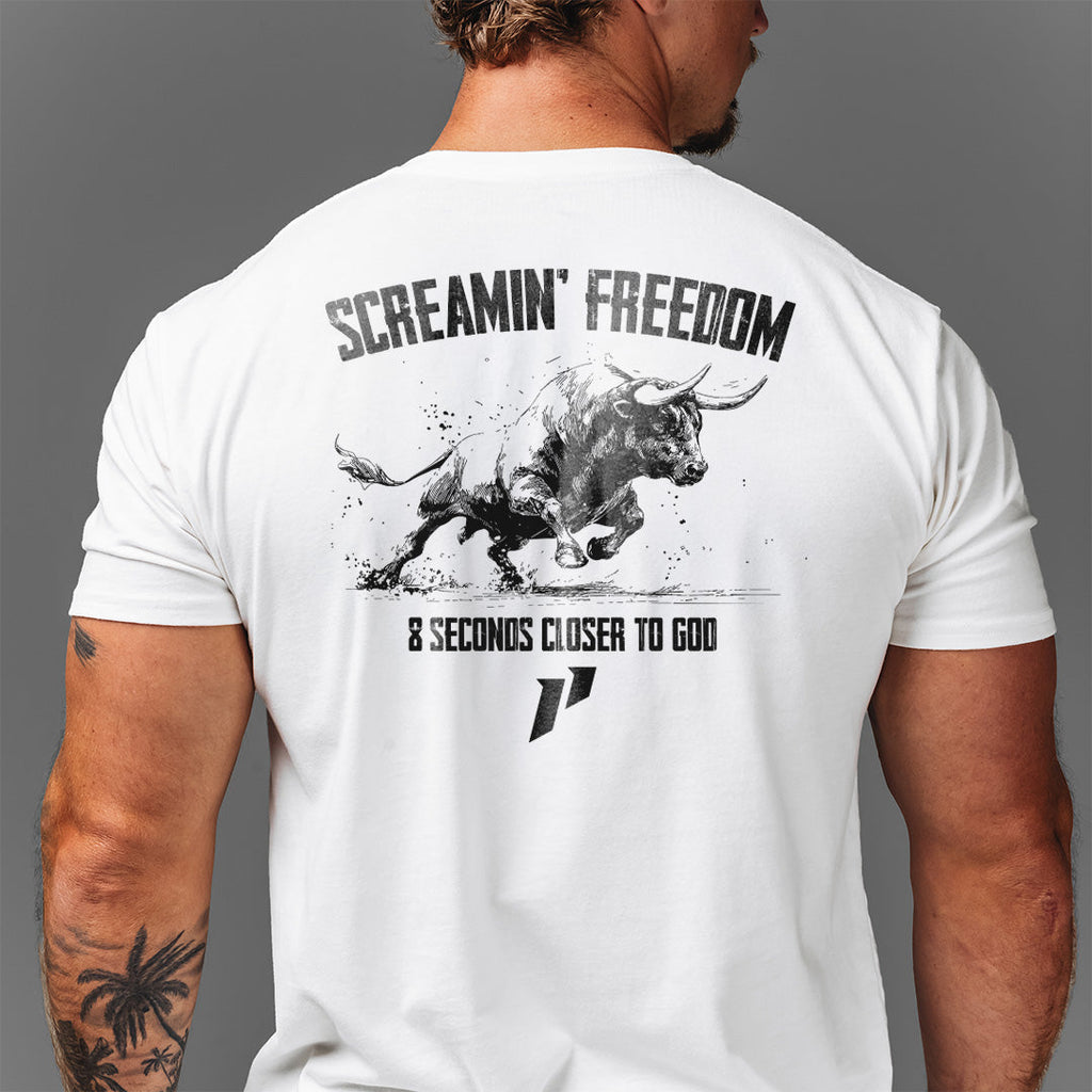 Screamin' Freedom Bull Tee