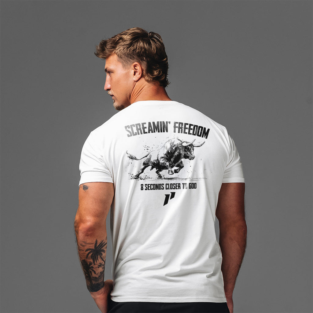 Screamin' Freedom Bull Tee