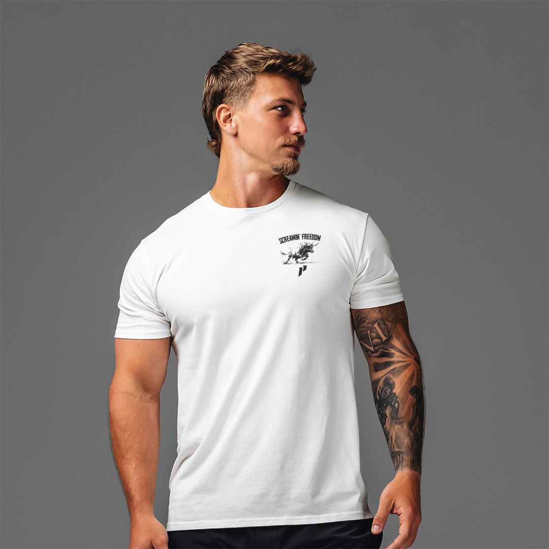 Screamin' Freedom Bull Tee