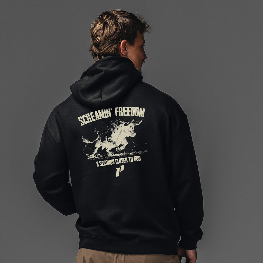 Screamin' Freedom Bull Hoodie
