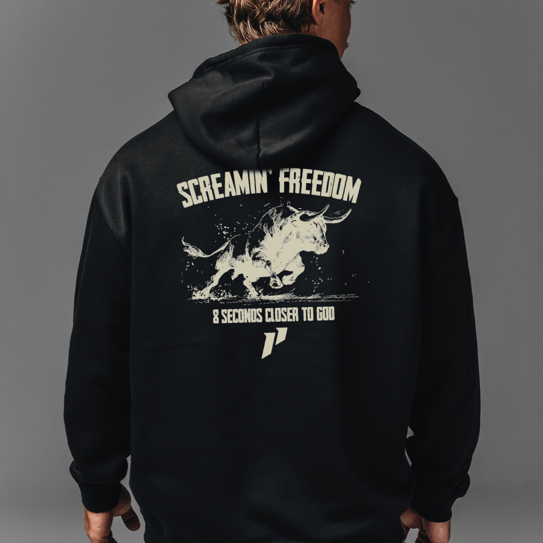 Screamin' Freedom Bull Hoodie